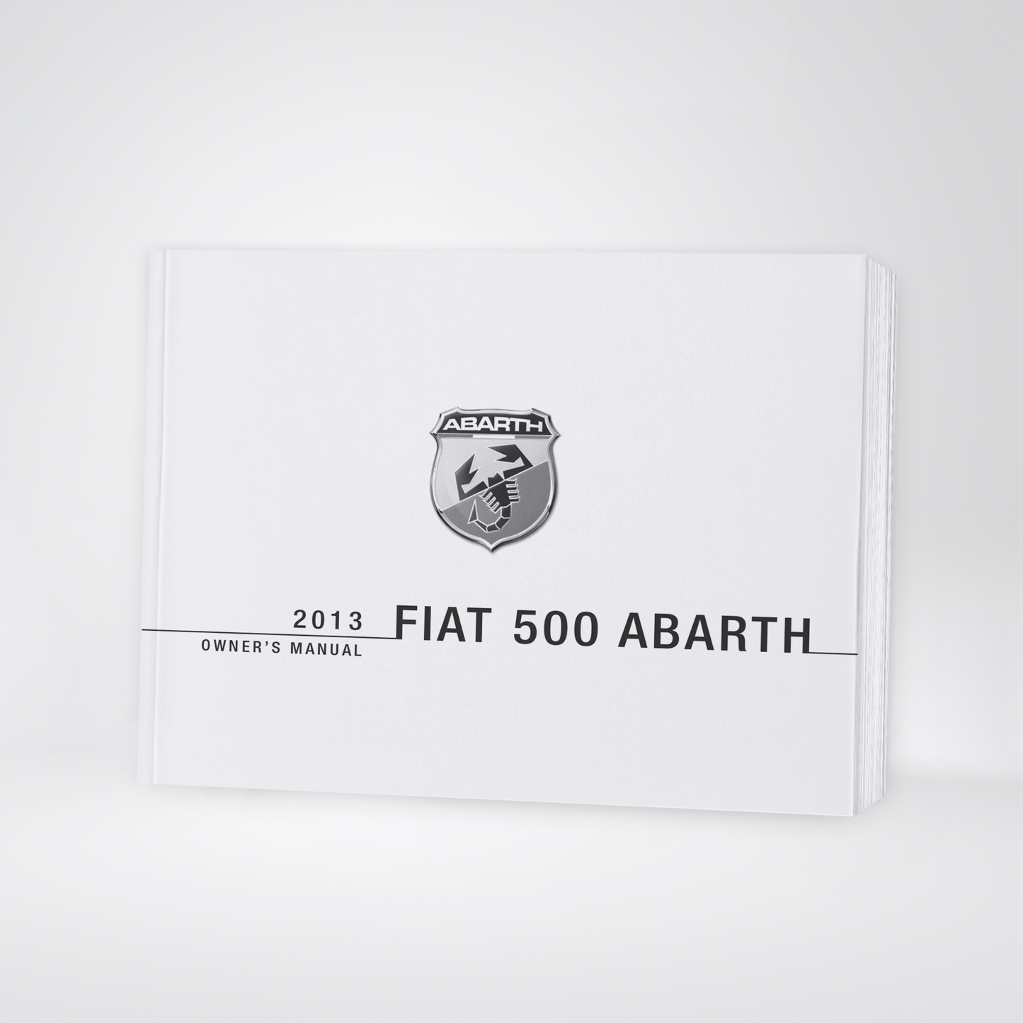 2013 Abarth 500 Manuel du propriétaire | Anglais