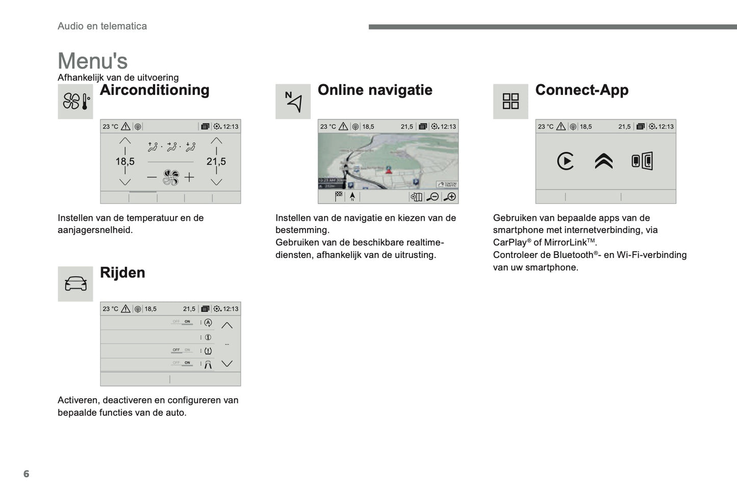 2016-2018 Citroën C4 Picasso/Grand C4 Picasso Infotainment Manual | Dutch