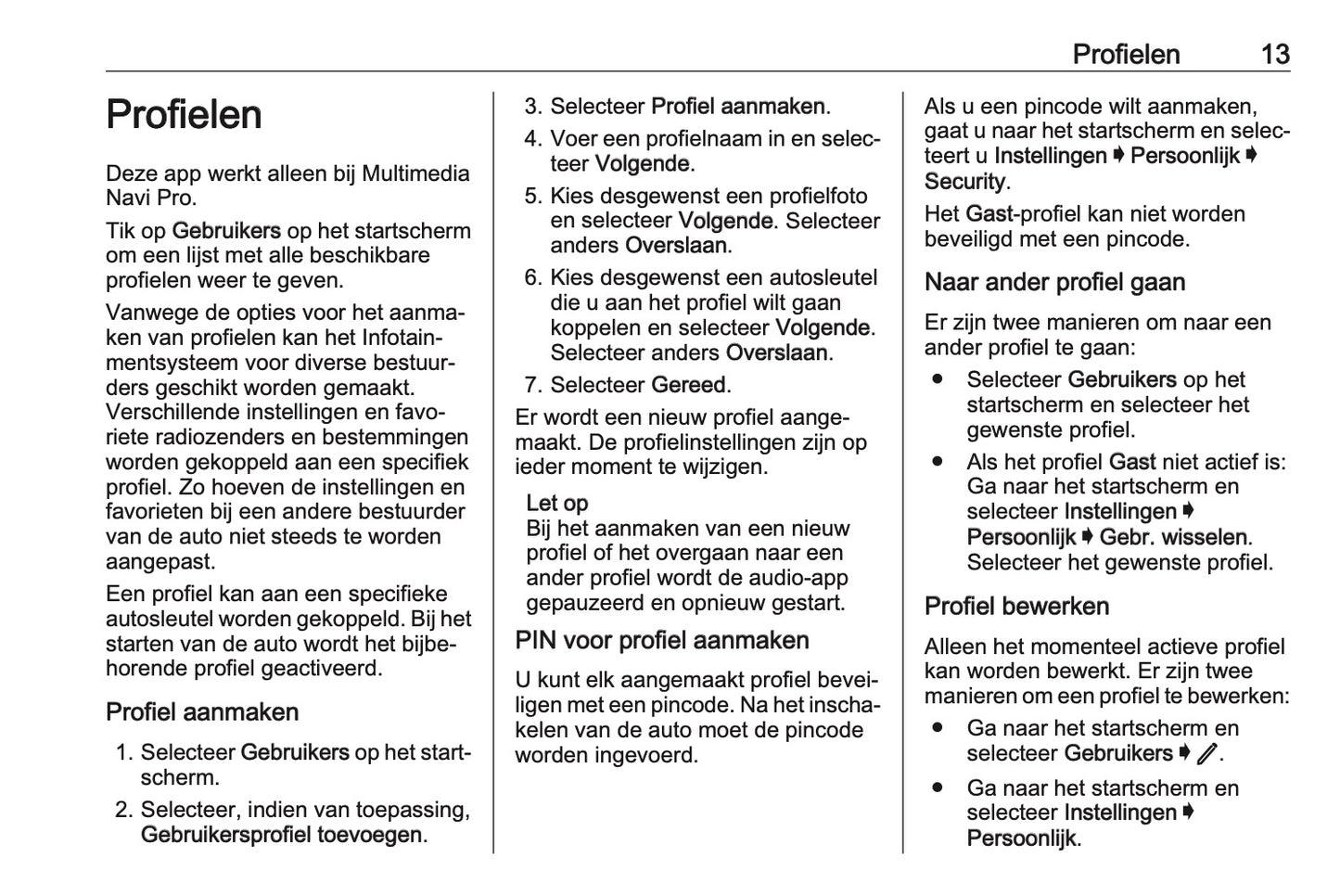 2020-2021 Opel Insignia Infotainment Manual | Dutch