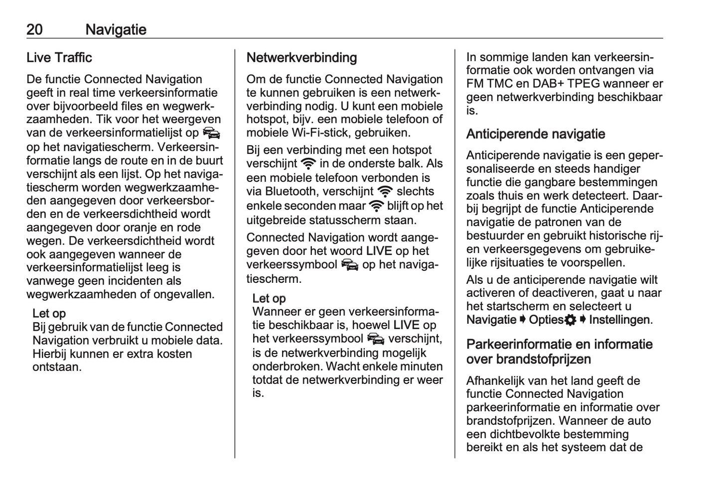 2020-2021 Opel Insignia Infotainment Manual | Dutch