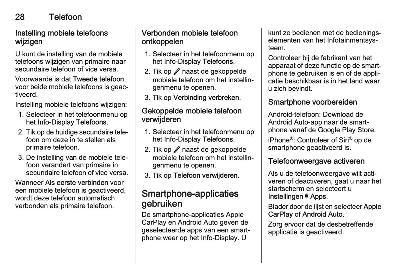 2020-2021 Opel Insignia Infotainment Manual | Dutch