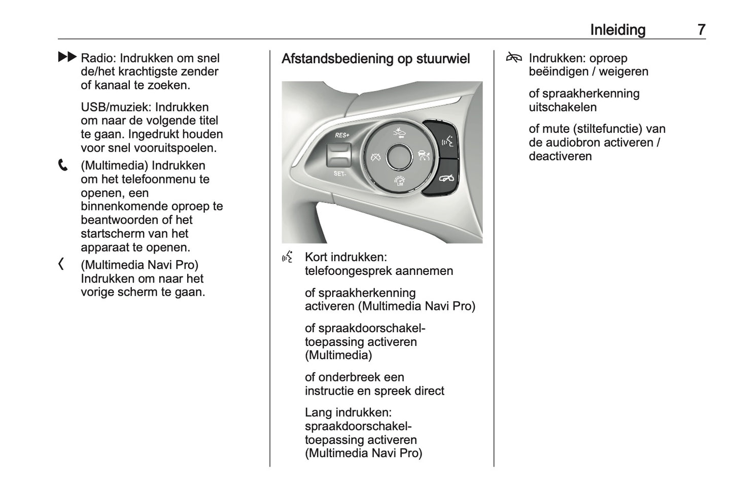 2020-2021 Opel Insignia Infotainment Manual | Dutch