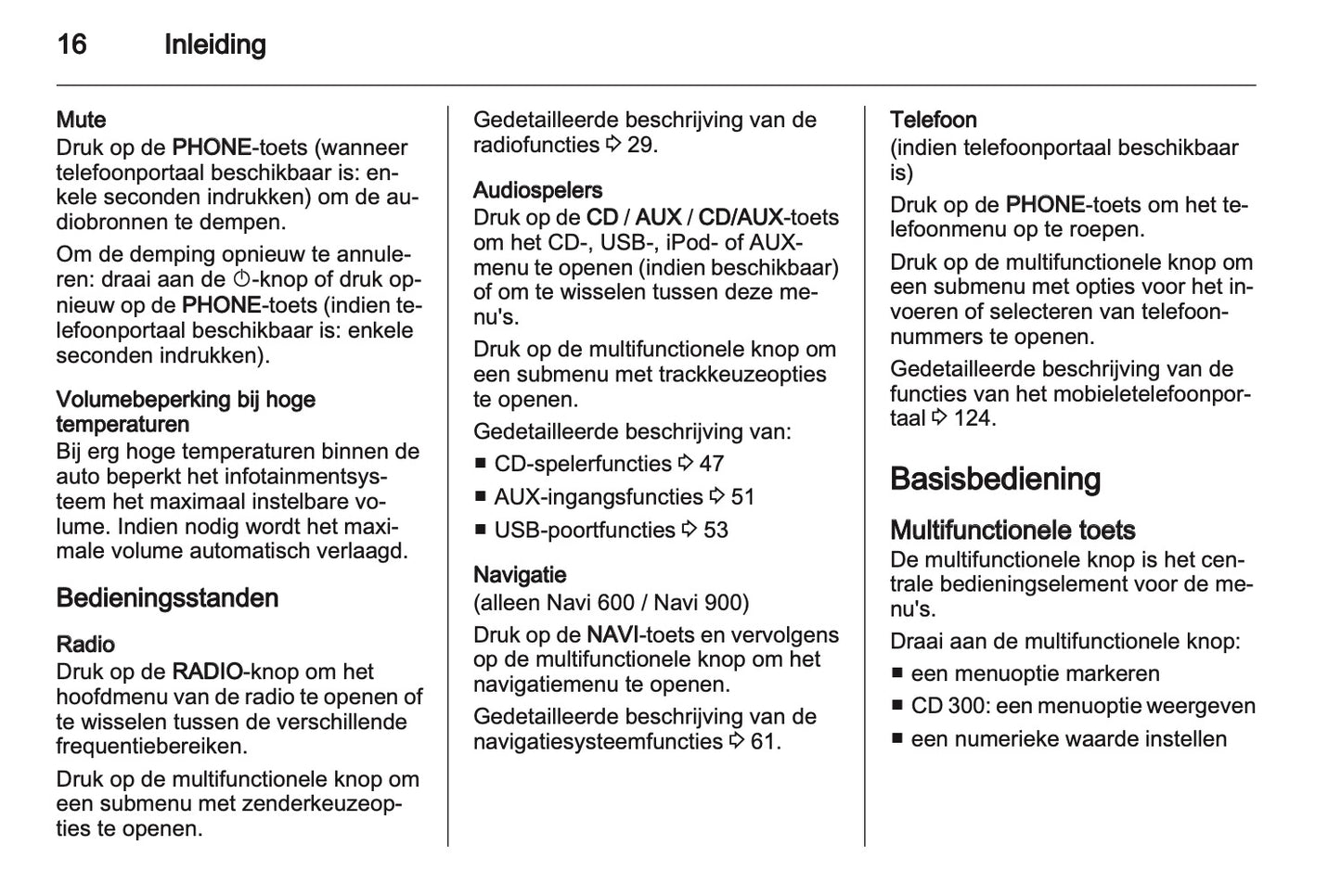 2012 Opel Meriva Infotainment Manual | Dutch