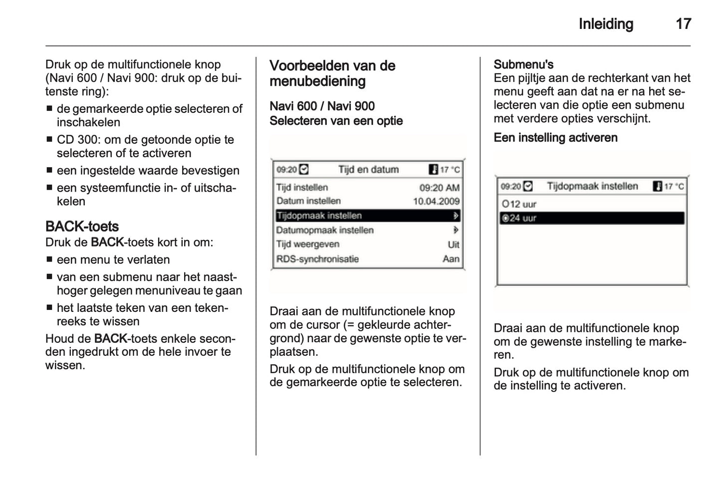 2012 Opel Meriva Infotainment Manual | Dutch