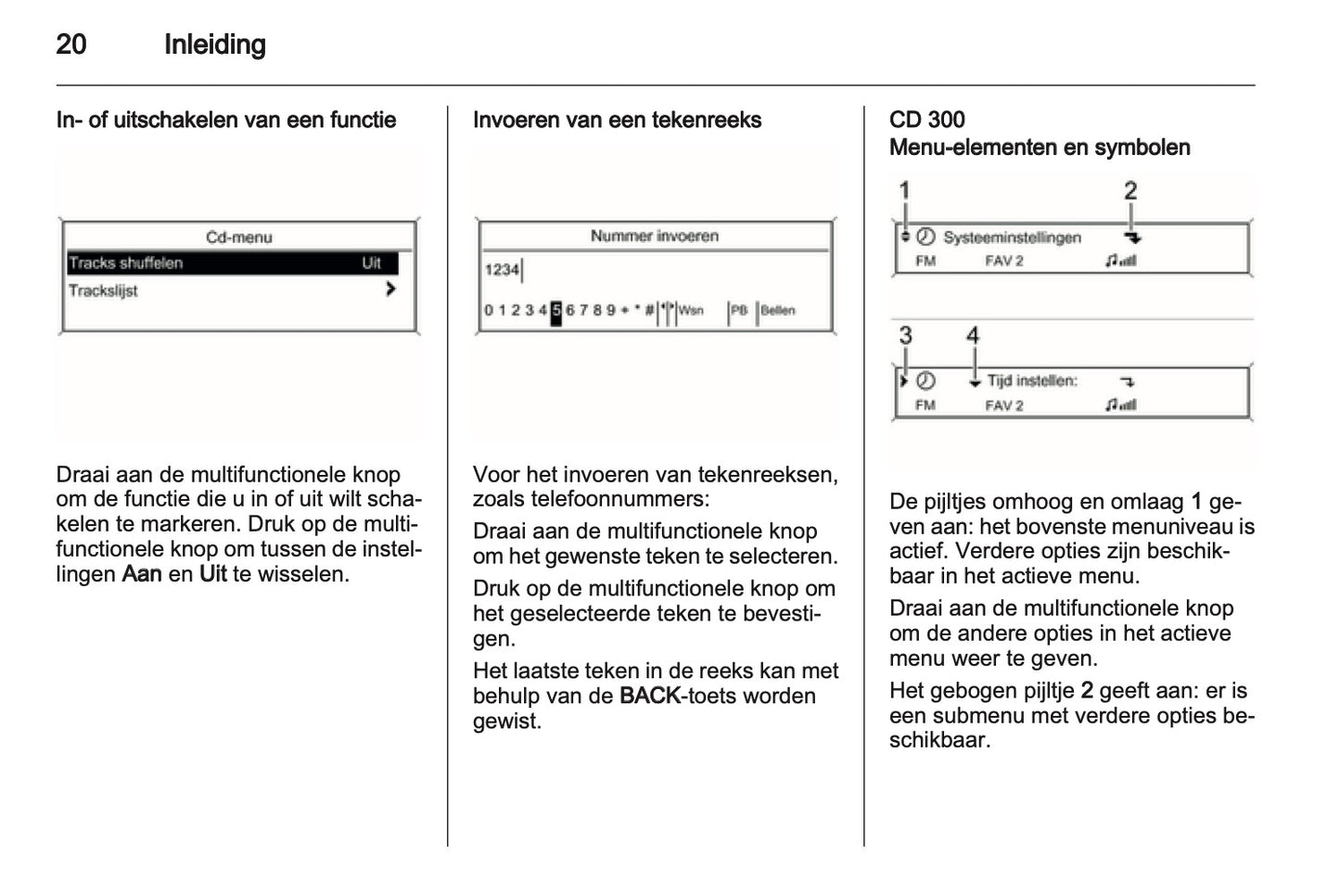 2012 Opel Meriva Infotainment Manual | Dutch