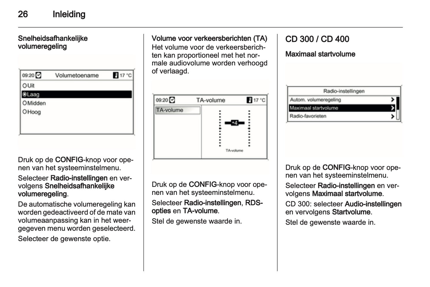 2012 Opel Meriva Infotainment Manual | Dutch