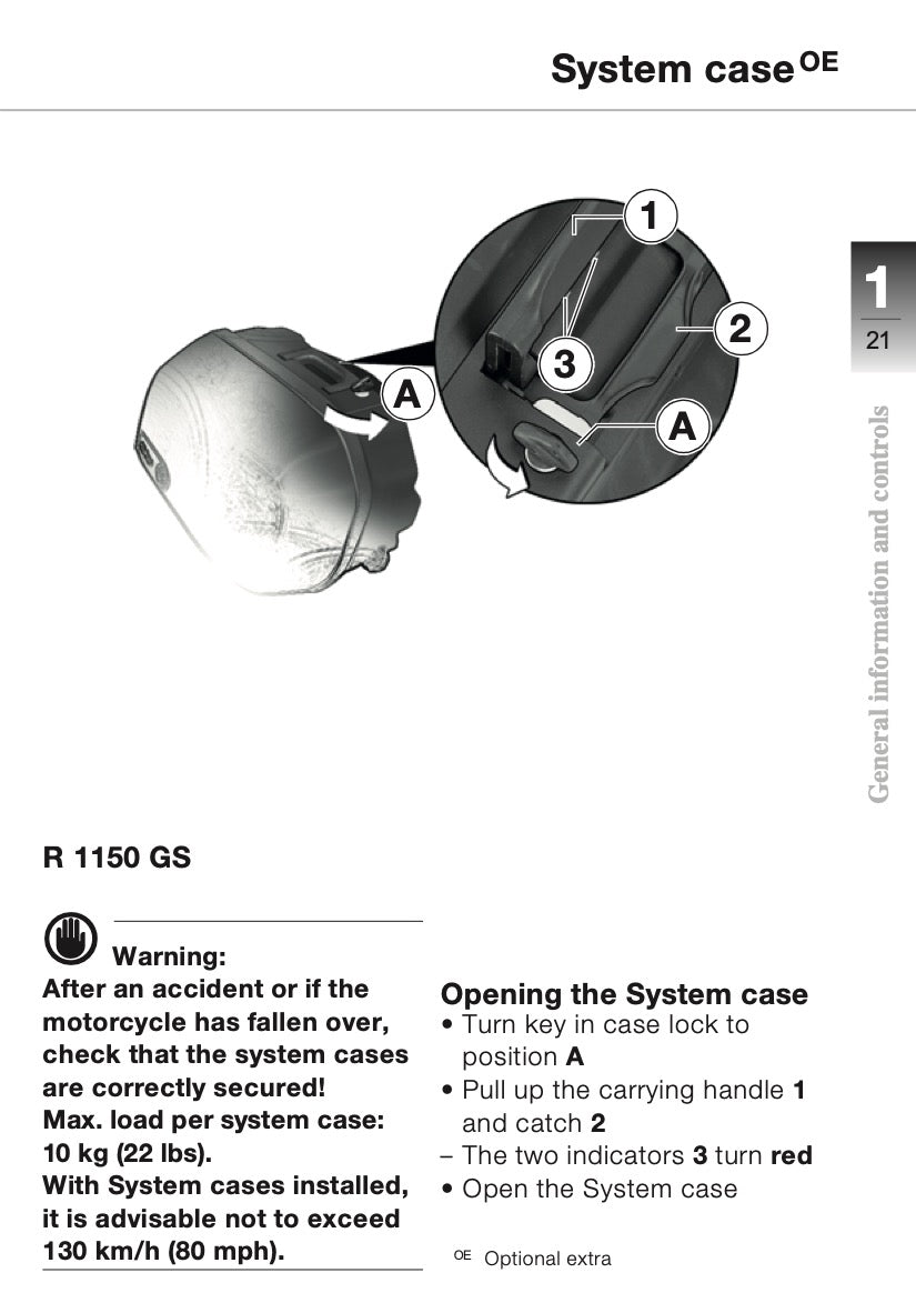 2003 BMW R 1150 GS Owner's Manual | English