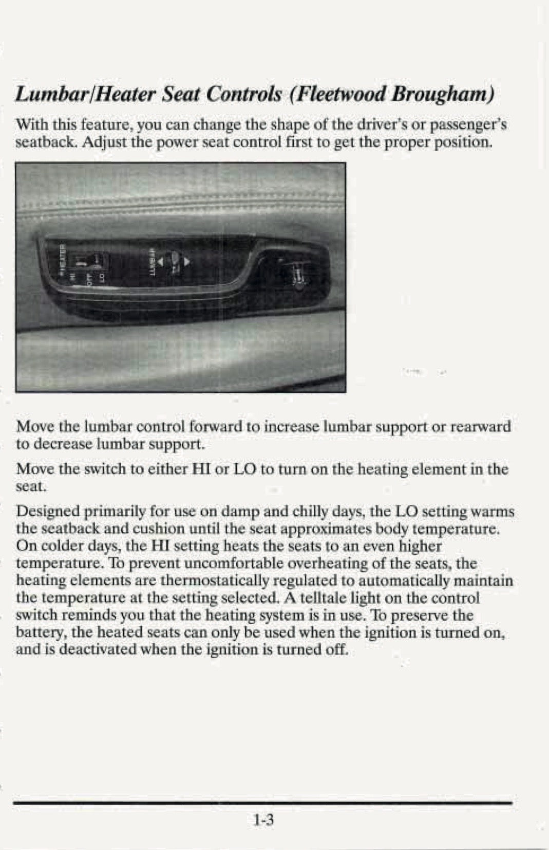 1995 Cadillac Fleetwood Owner's Manual | English