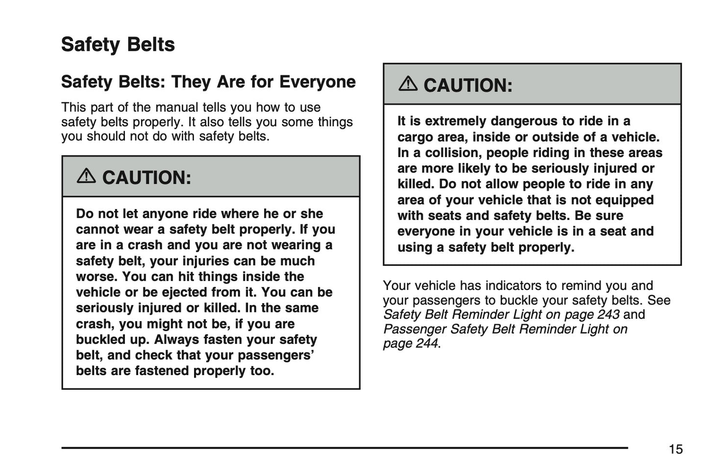 2007 Cadillac STS/STS-V Owner's Manual | English