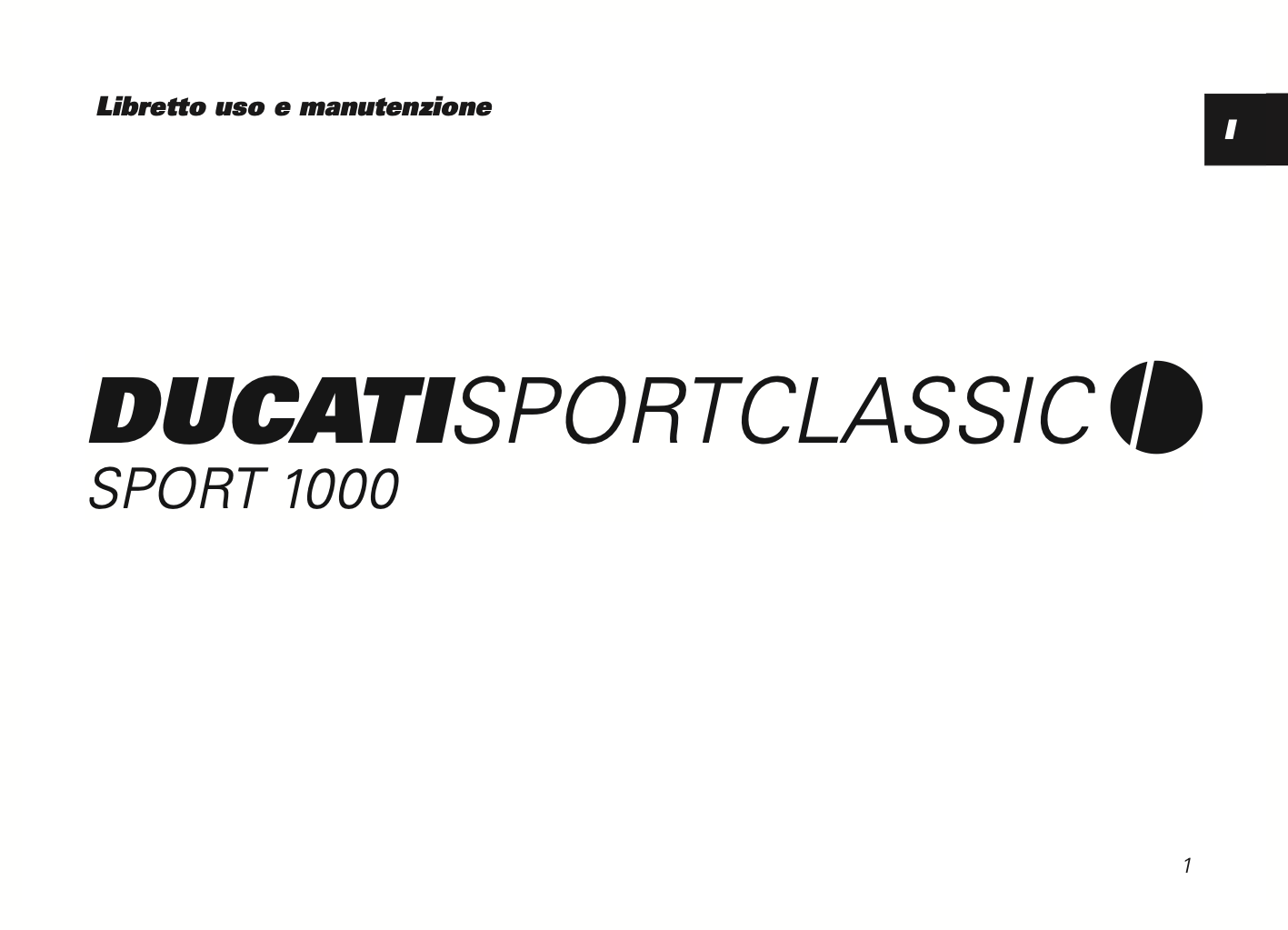 2006-2008 Ducati Sport1000 Manuel du propriétaire | Anglais