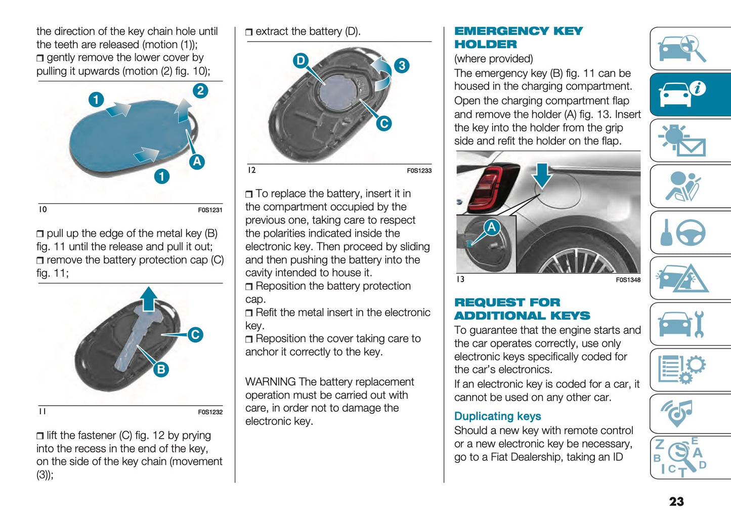 2022-2023 Fiat 500 Owner's Manual | English