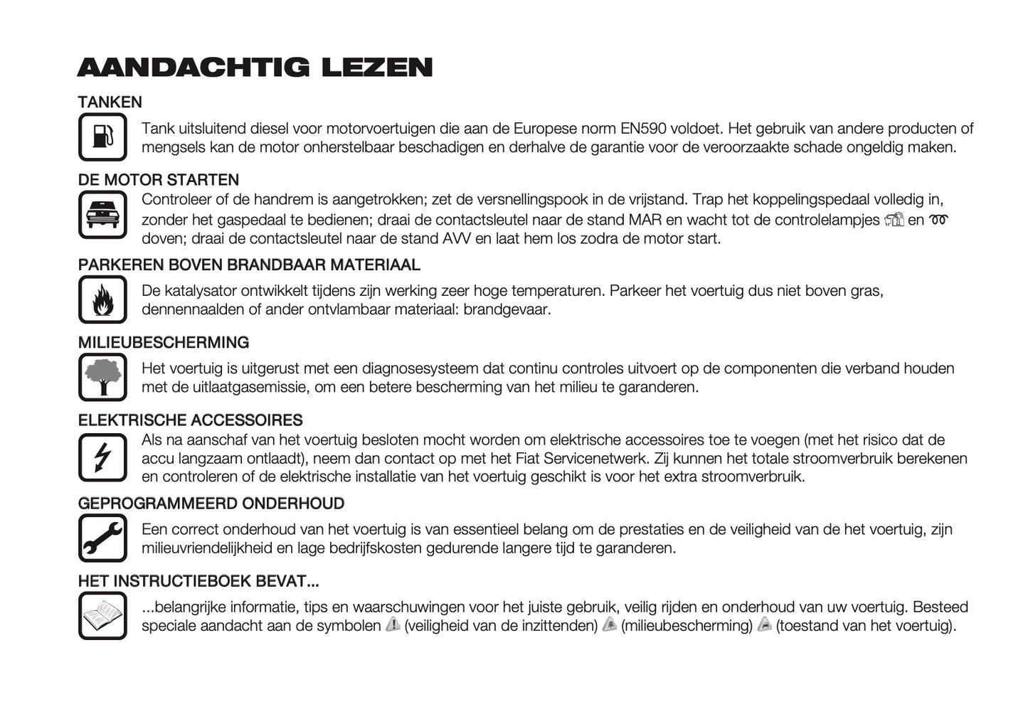 2019-2020 Fiat Ducato Camper Owner's Manual | Dutch