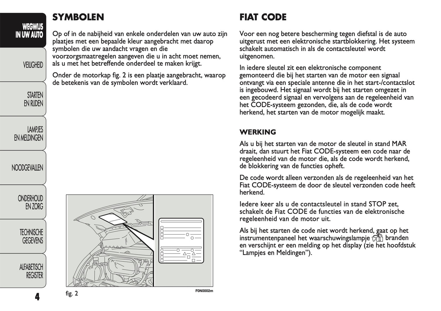 2011-2012 Fiat Ducato 250 Owner's Manual | Dutch