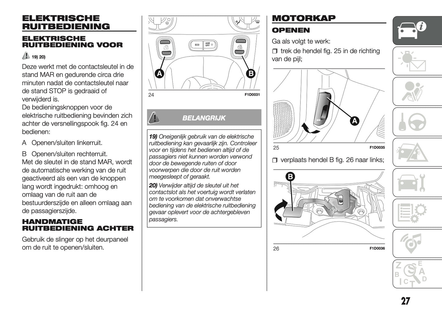 2018-2019 Fiat Panda Owner's Manual | Dutch