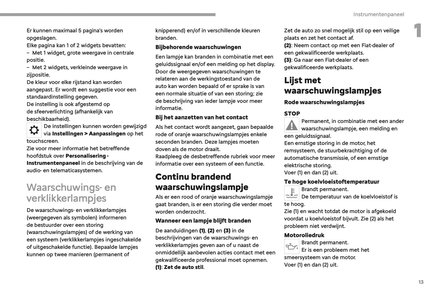 2023-2025 Fiat Scudo/E-Scudo Ulysse/E-Ulysse Owner's Manual | Dutch