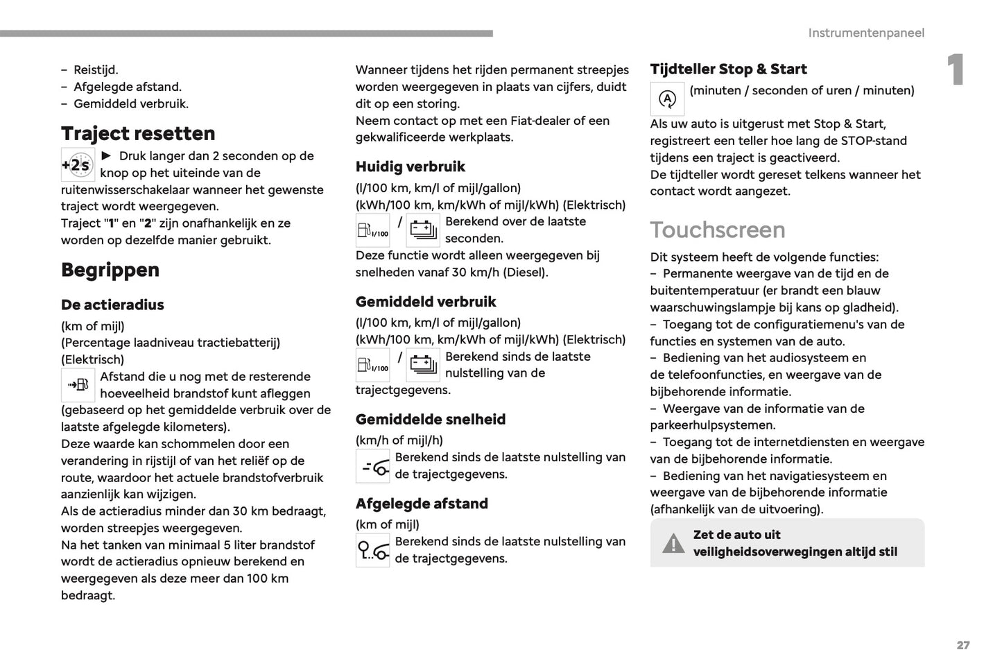 2023-2025 Fiat Scudo/E-Scudo Ulysse/E-Ulysse Owner's Manual | Dutch