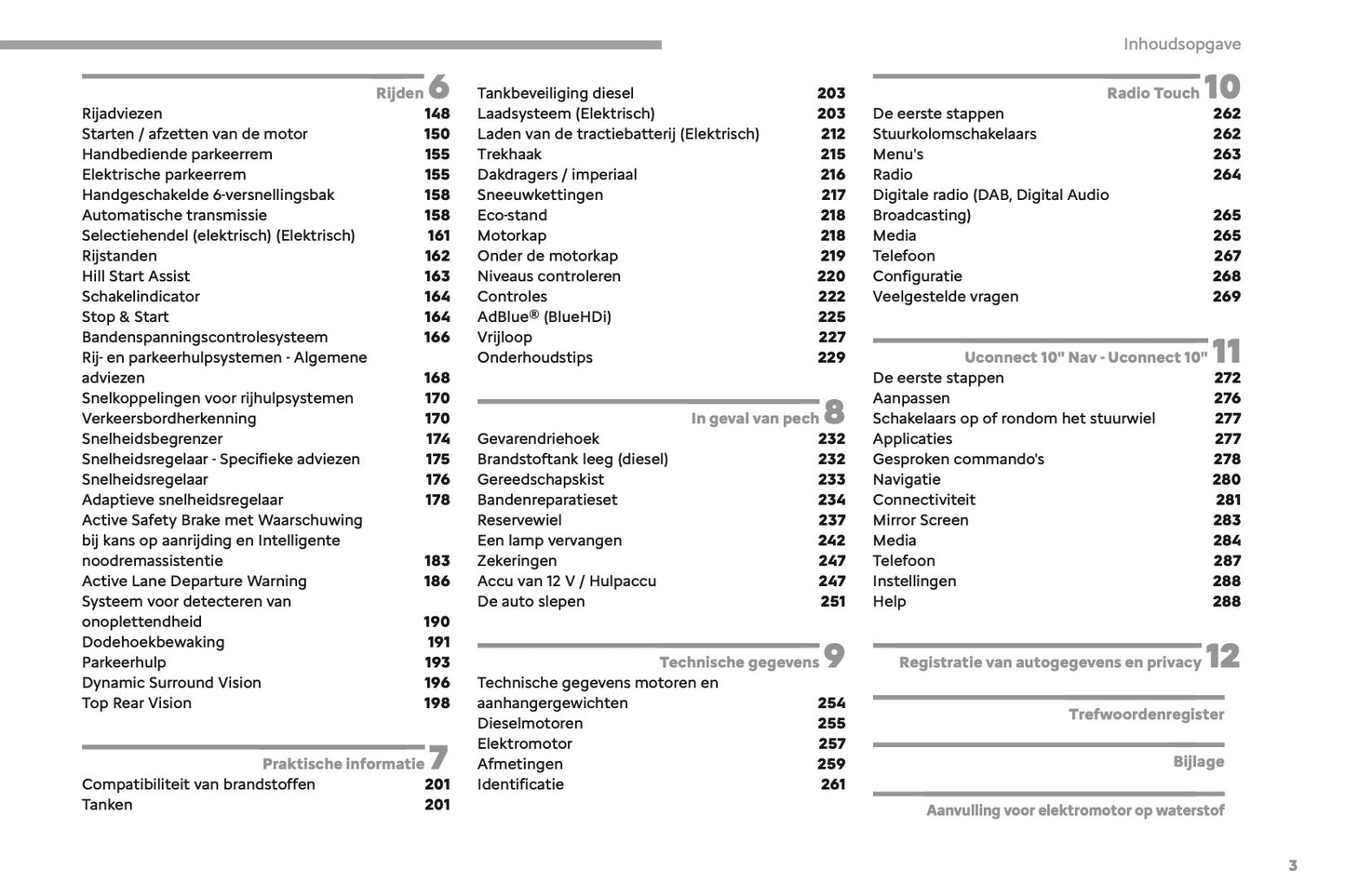 2023-2025 Fiat Scudo/E-Scudo Ulysse/E-Ulysse Owner's Manual | Dutch