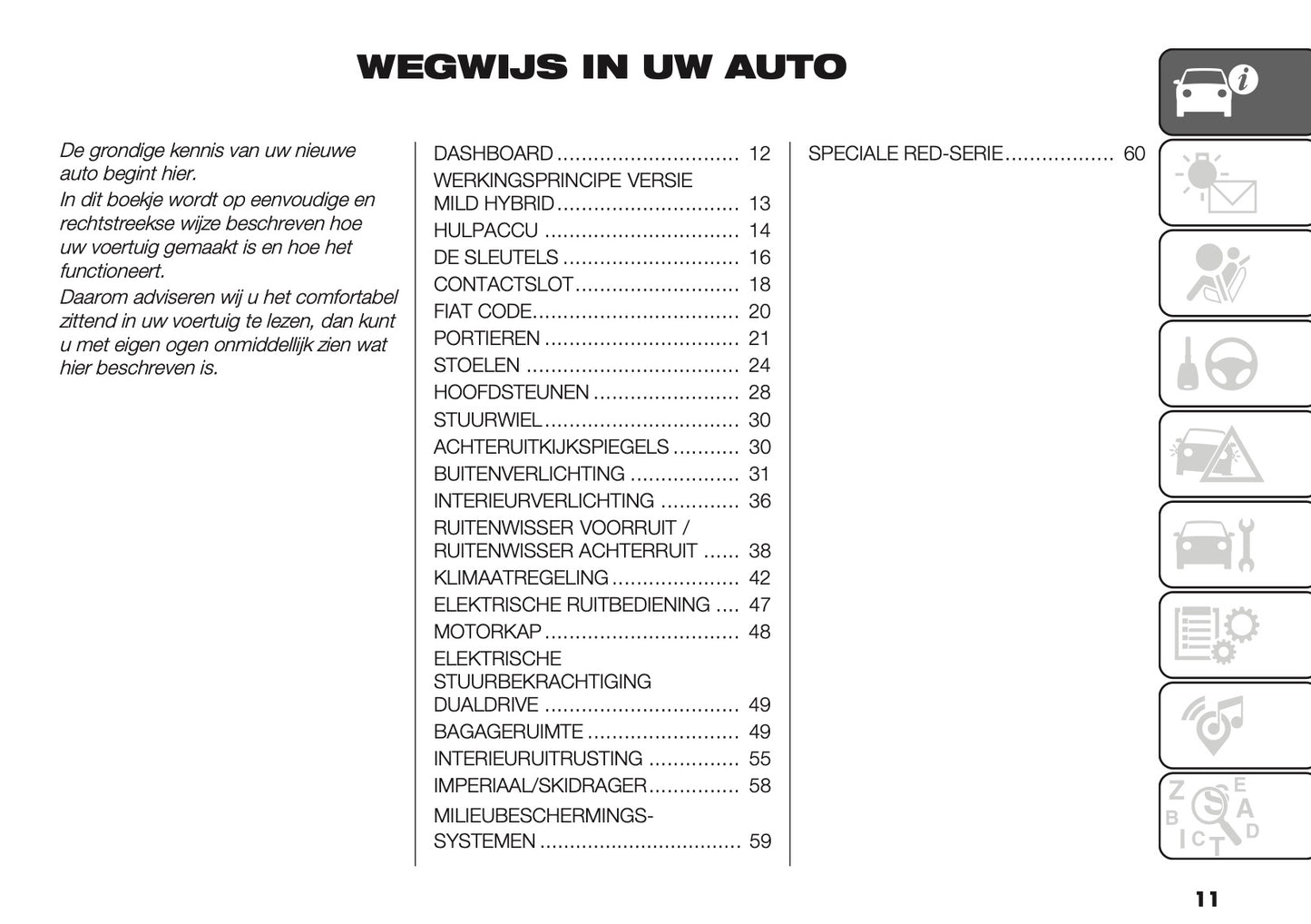 2023 Fiat Tipo 5 Door/Station Wagon Owner's Manual | Dutch