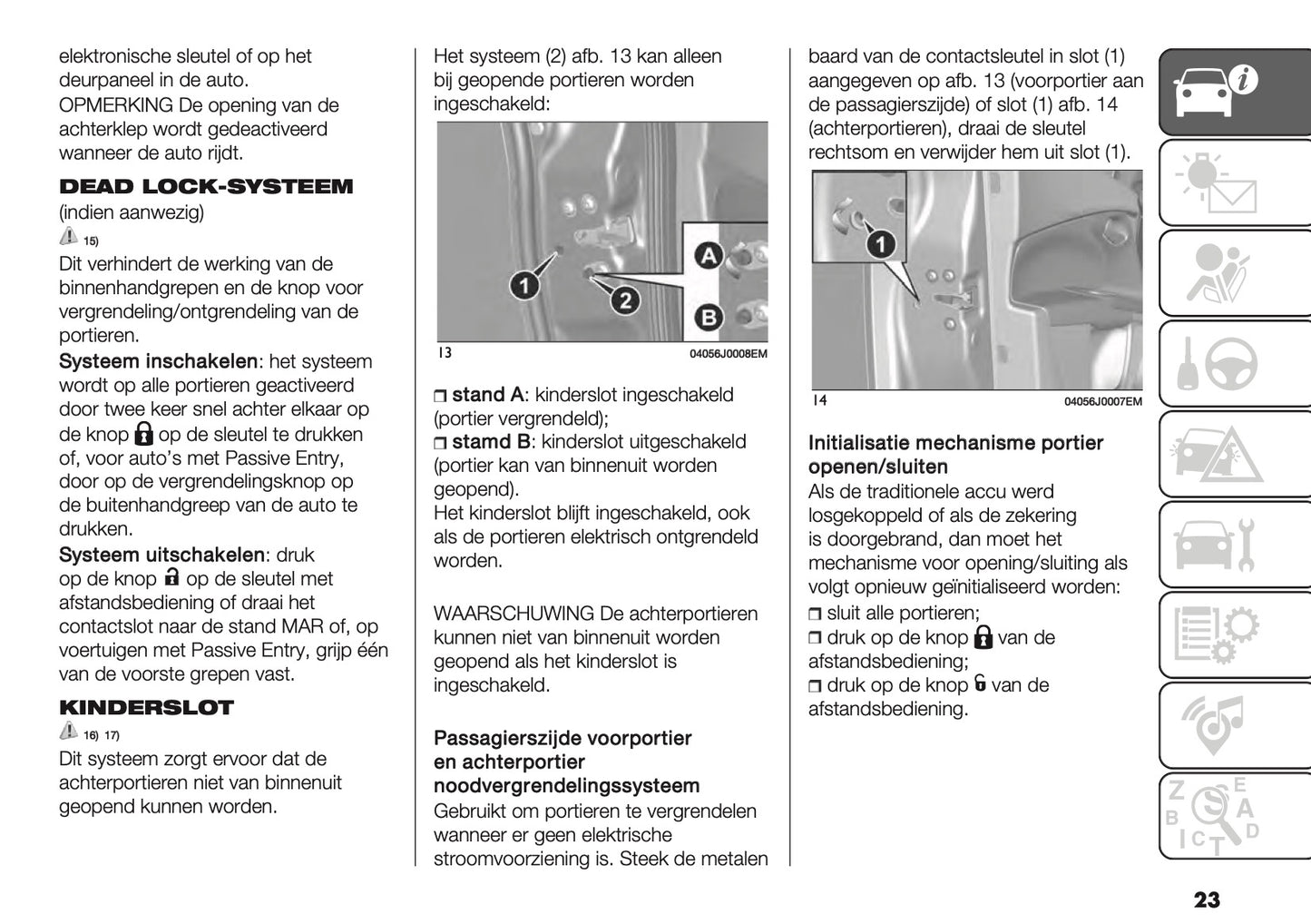 2023 Fiat Tipo 5 Door/Station Wagon Owner's Manual | Dutch