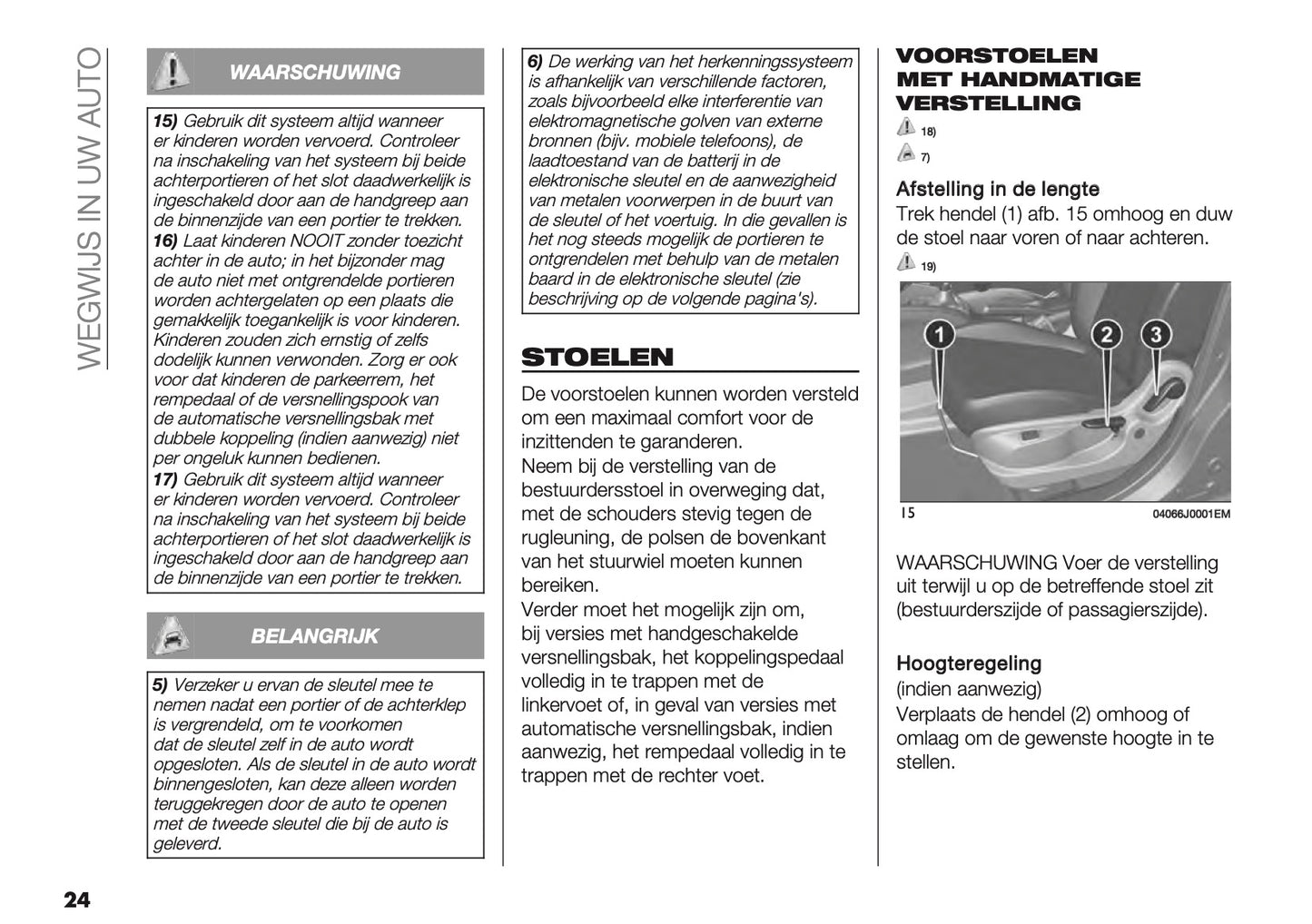 2023 Fiat Tipo 5 Door/Station Wagon Owner's Manual | Dutch