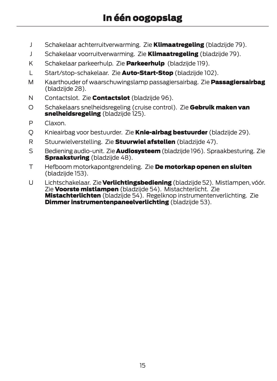 2014-2015 Ford B-Max Owner's Manual | Dutch