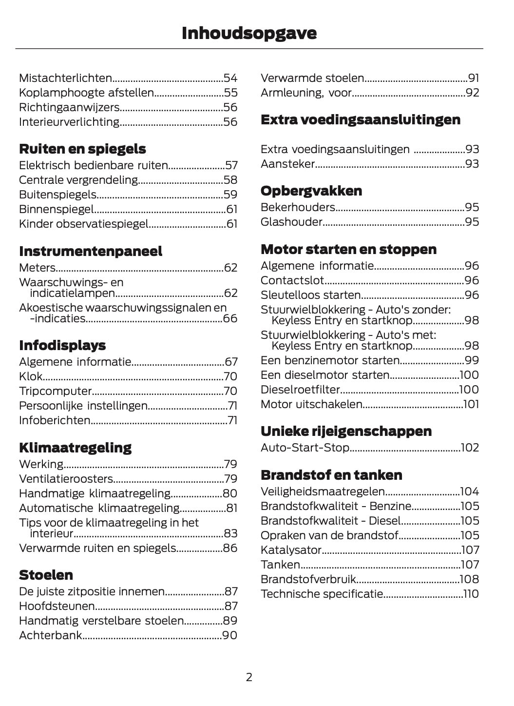 2014-2015 Ford B-Max Owner's Manual | Dutch
