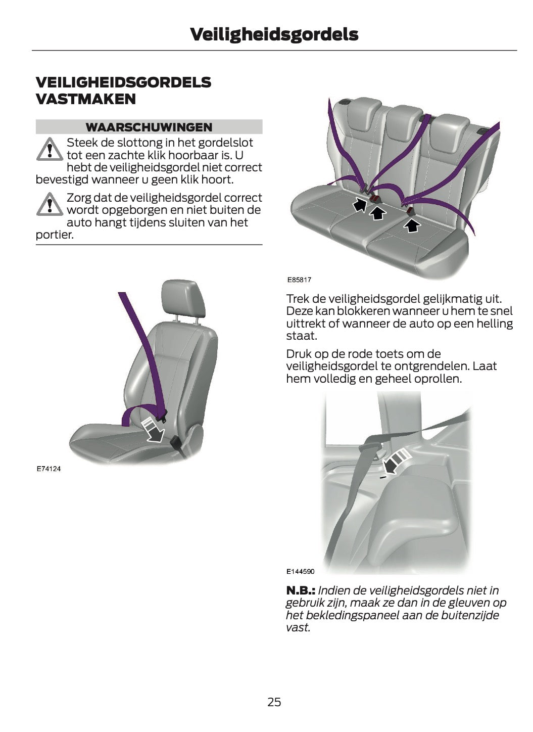 2014-2015 Ford B-Max Owner's Manual | Dutch