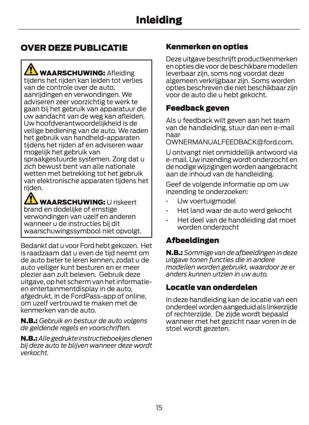 2024-2025 Ford Explorer Owner's Manual | Dutch