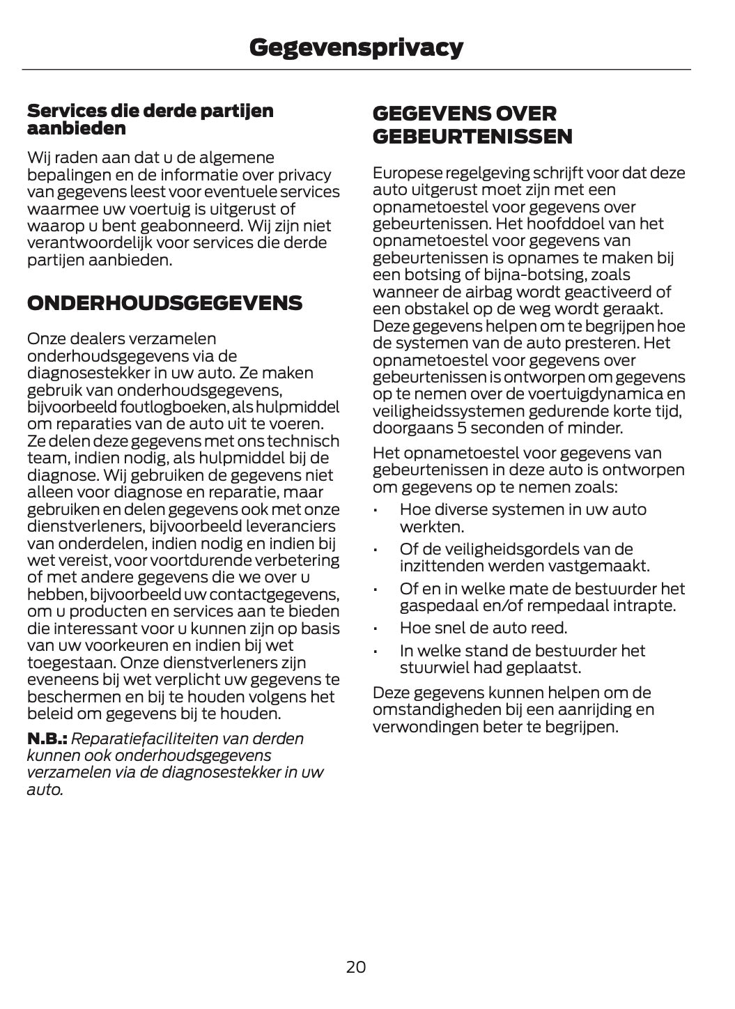 2024-2025 Ford Explorer Owner's Manual | Dutch