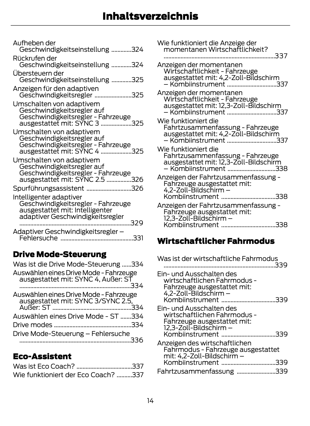 2023-2024 Ford Focus Manuel du propriétaire | Allemand