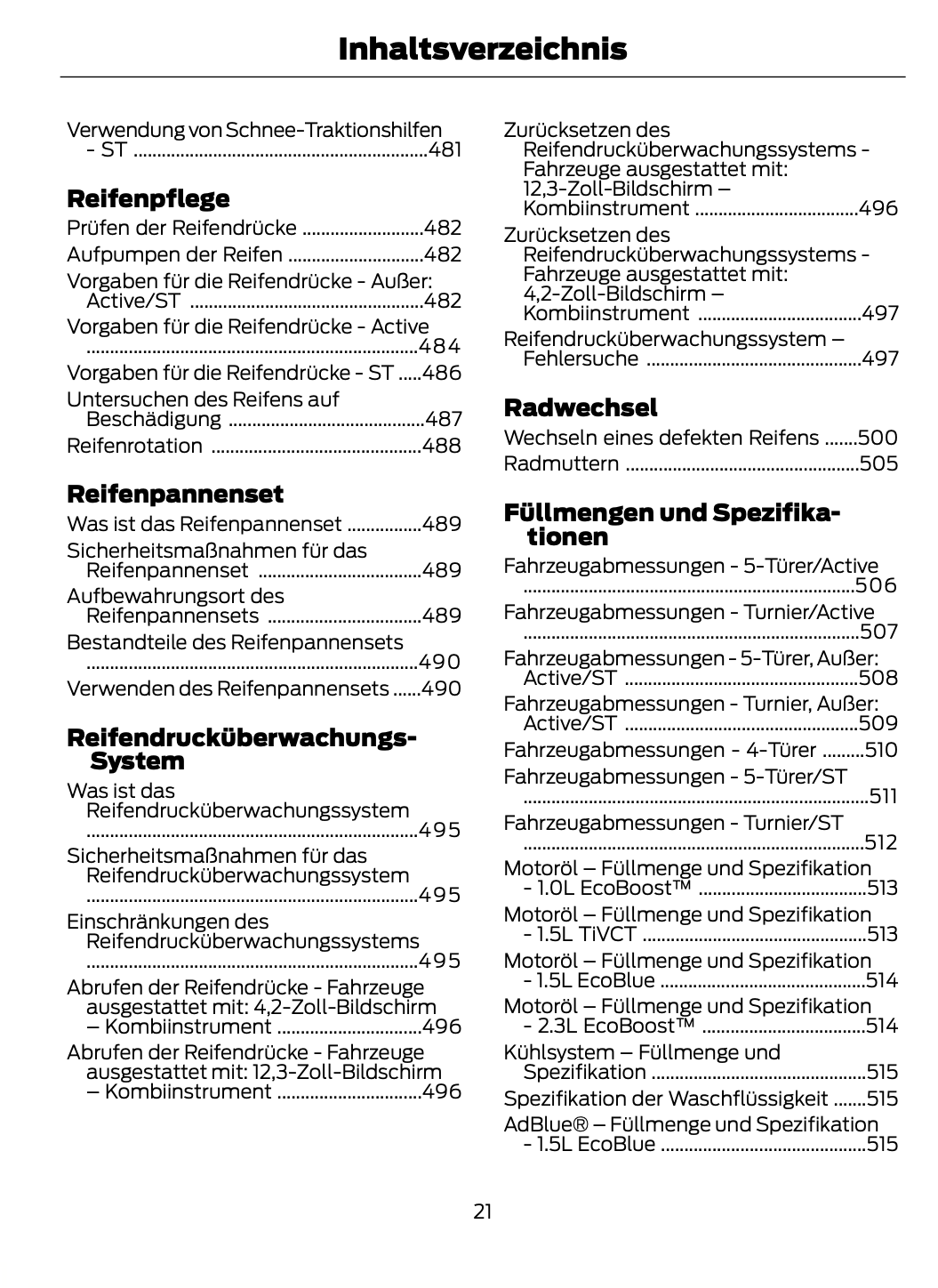 2023-2024 Ford Focus Manuel du propriétaire | Allemand