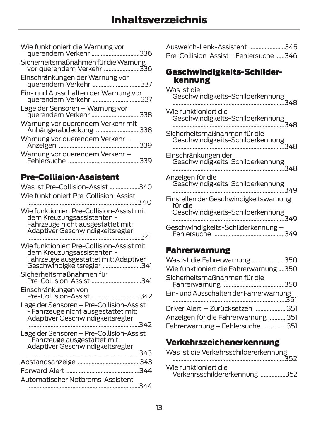 2024-2025 Ford Kuga Owner's Manual | German