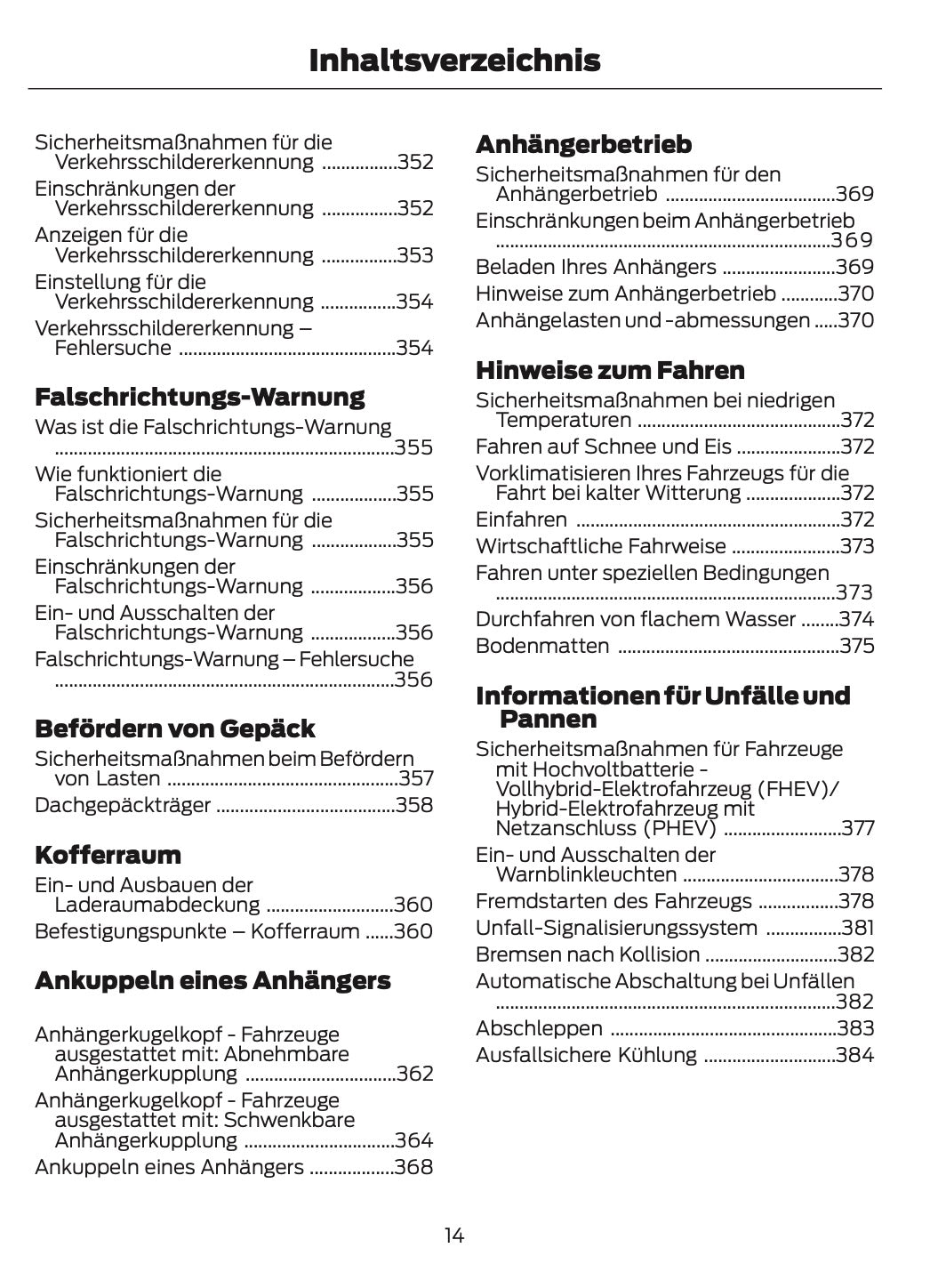 2024-2025 Ford Kuga Owner's Manual | German