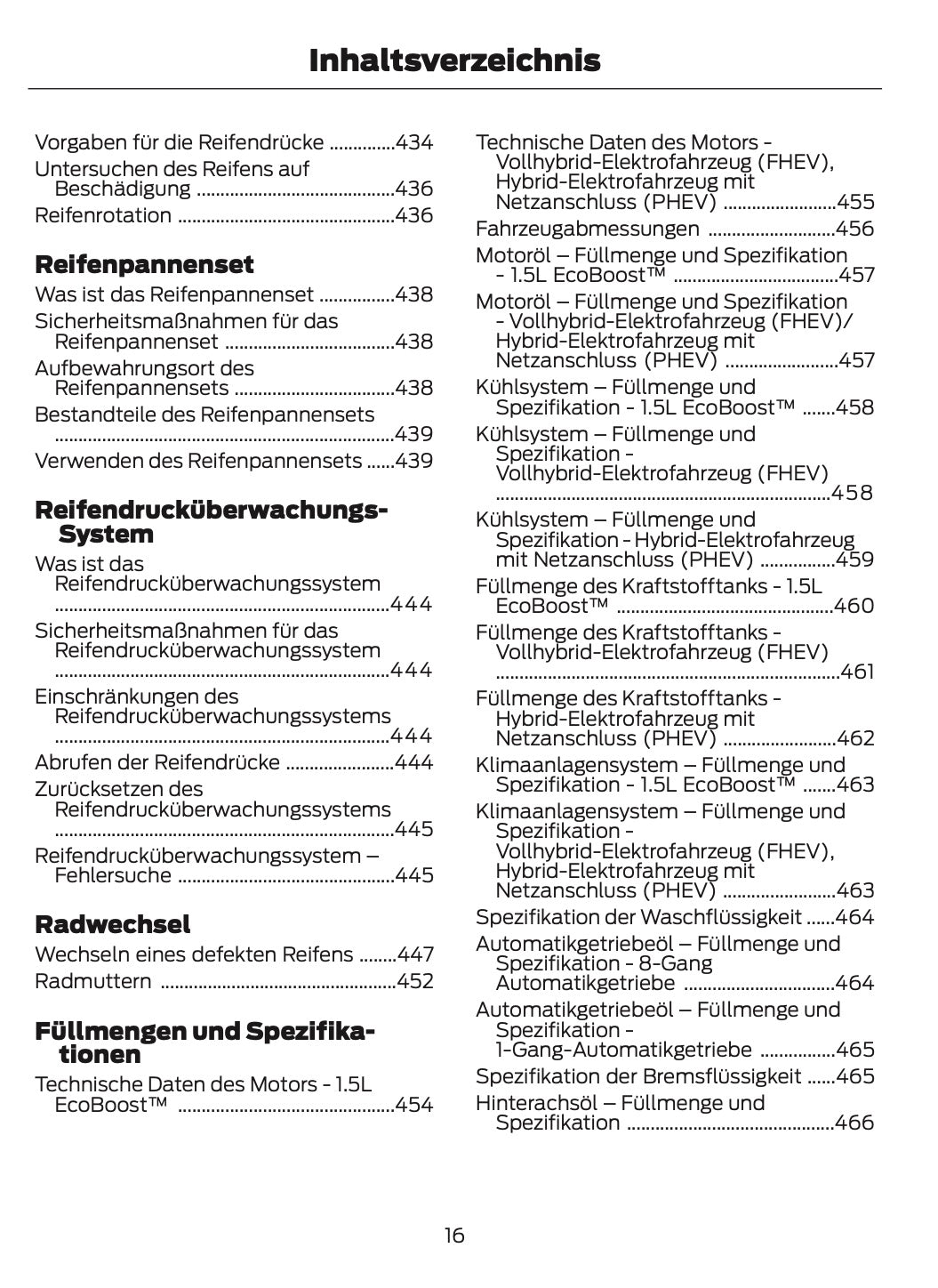 2024-2025 Ford Kuga Owner's Manual | German