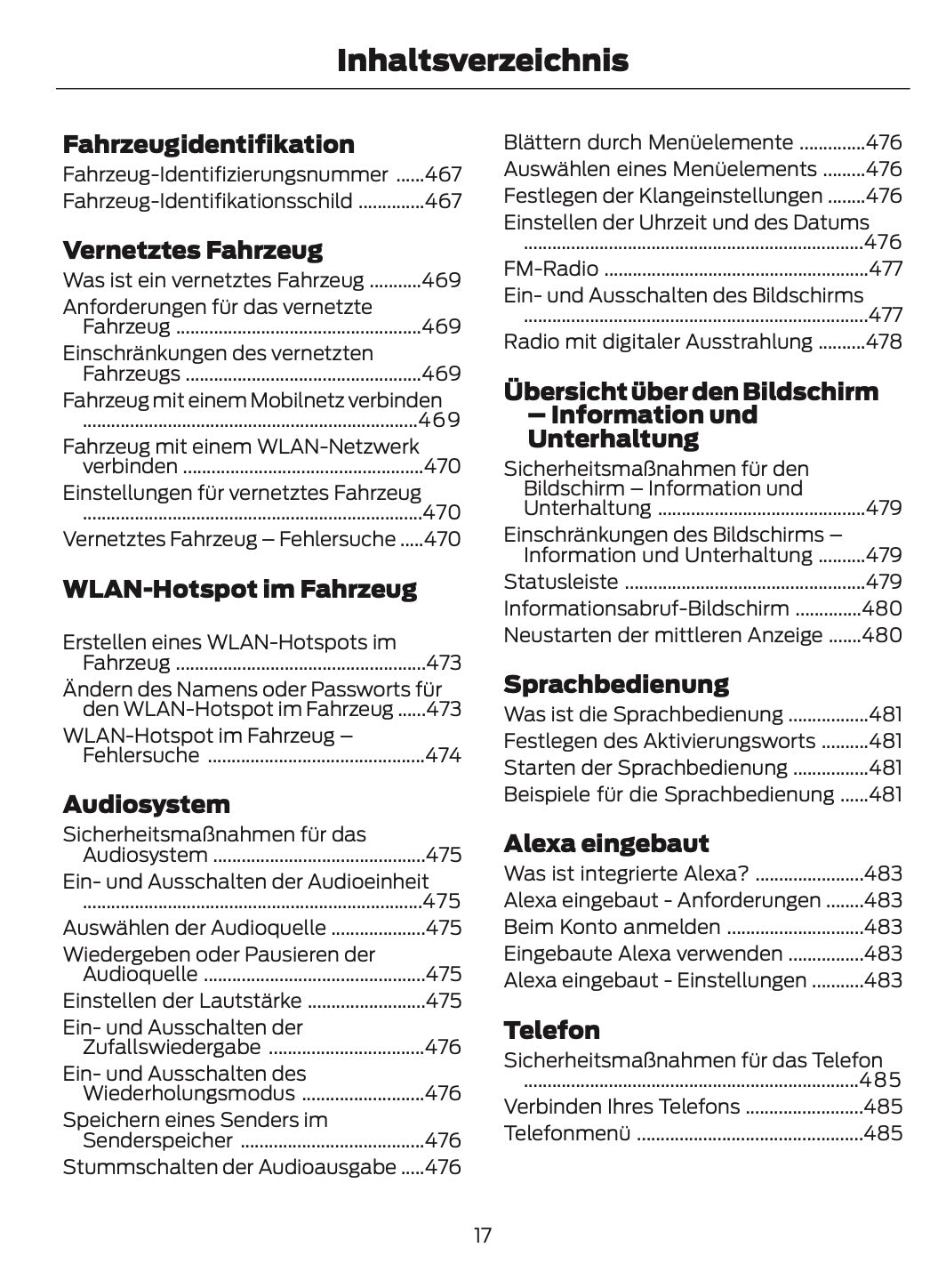 2024-2025 Ford Kuga Owner's Manual | German