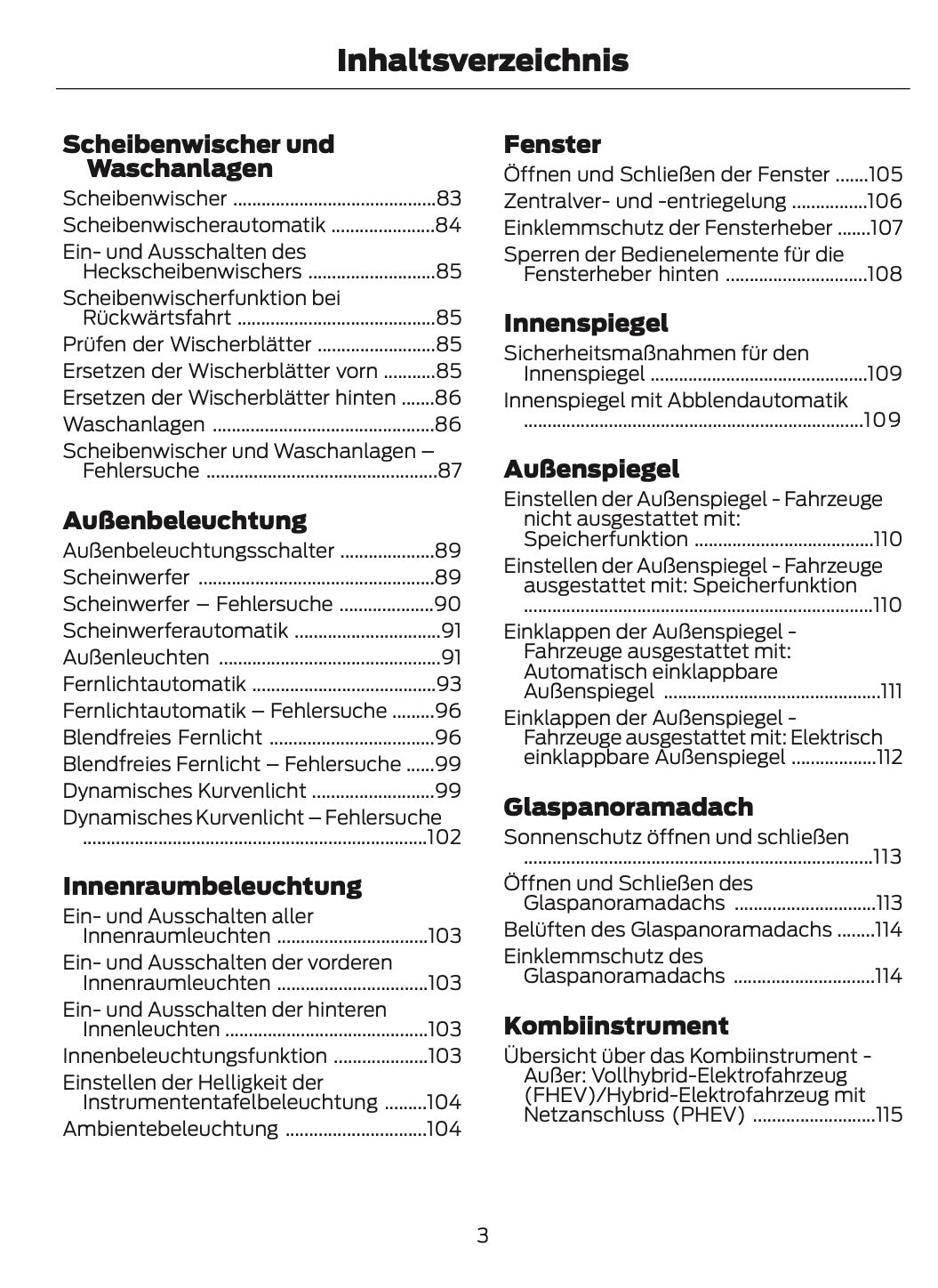 2024-2025 Ford Kuga Owner's Manual | German