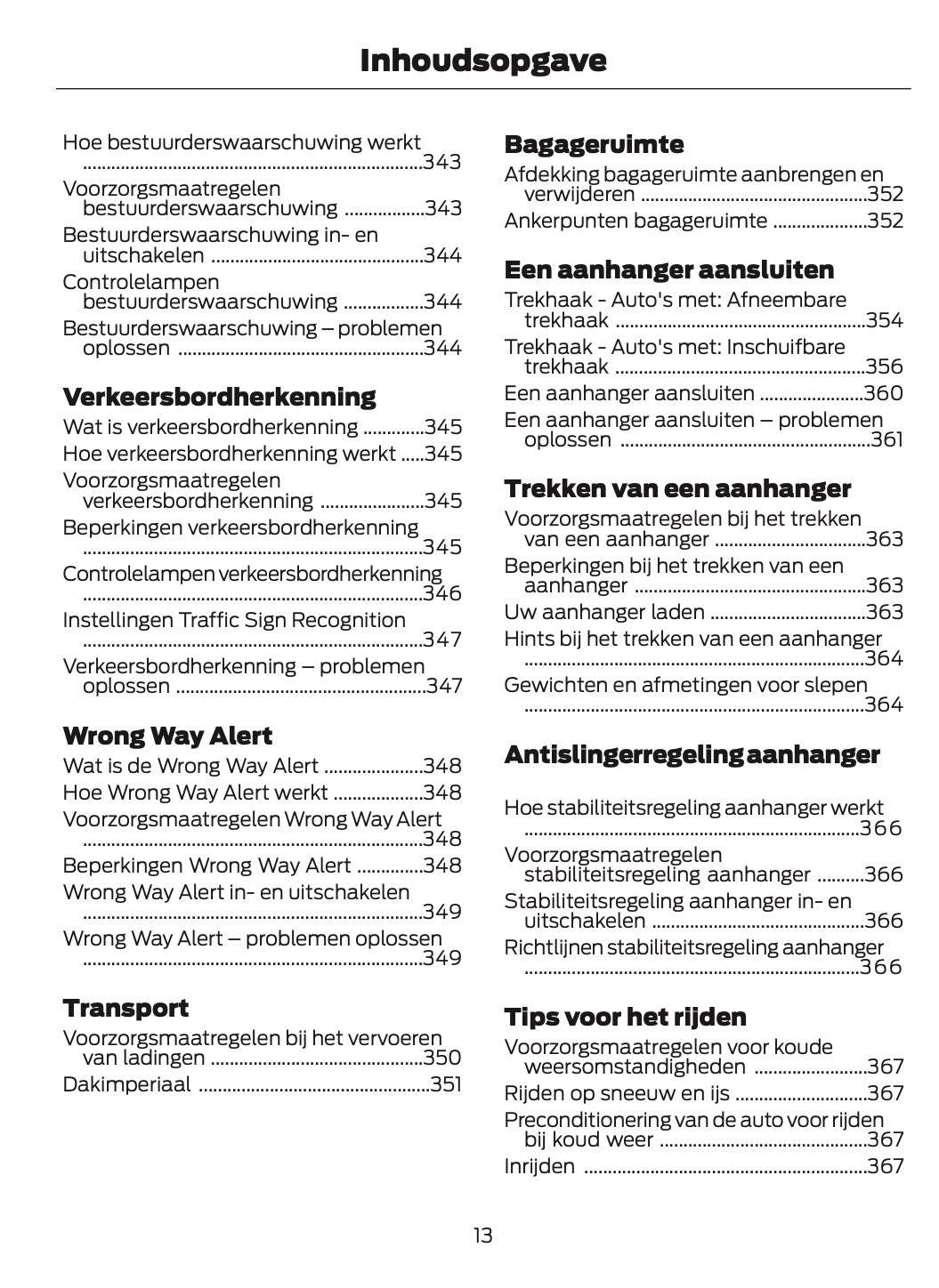 2025-2026 Ford Kuga Owner's Manual | Dutch