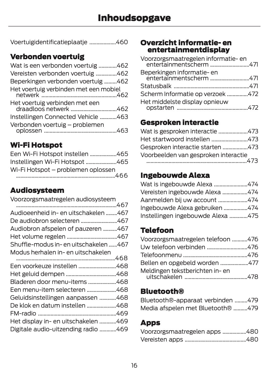 2025-2026 Ford Kuga Owner's Manual | Dutch