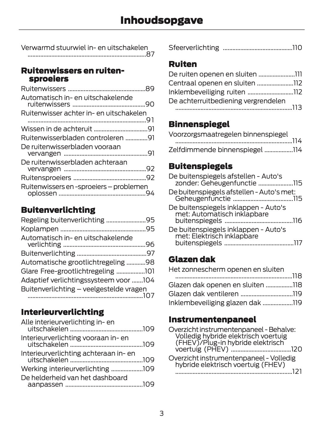 2025-2026 Ford Kuga Owner's Manual | Dutch
