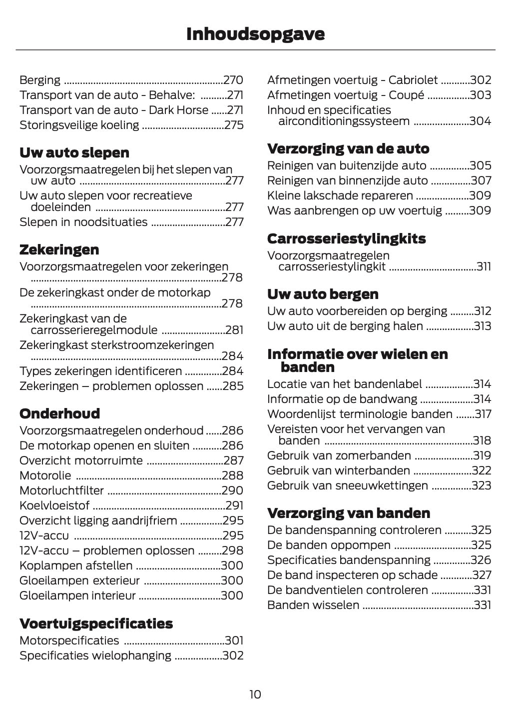 2025-2026 Ford Mustang Owner's Manual | Dutch
