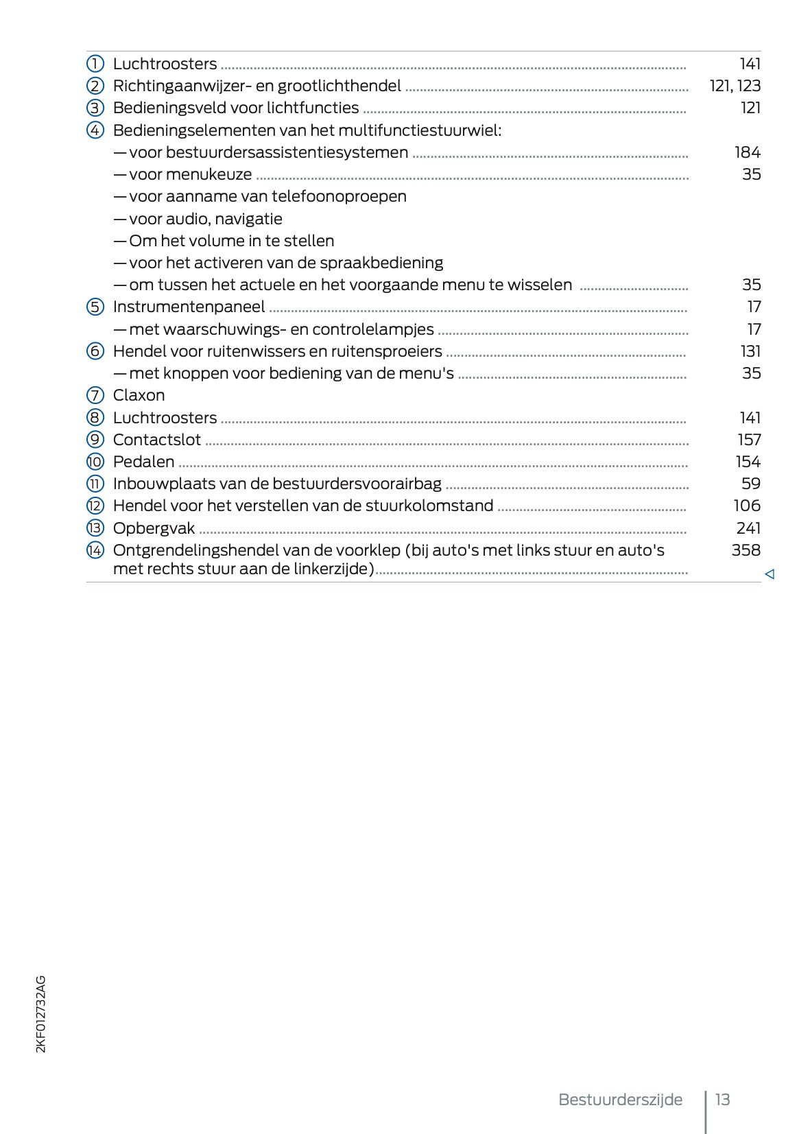 2025 Ford Tourneo Connect/Transit Connect Owner's Manual | Dutch