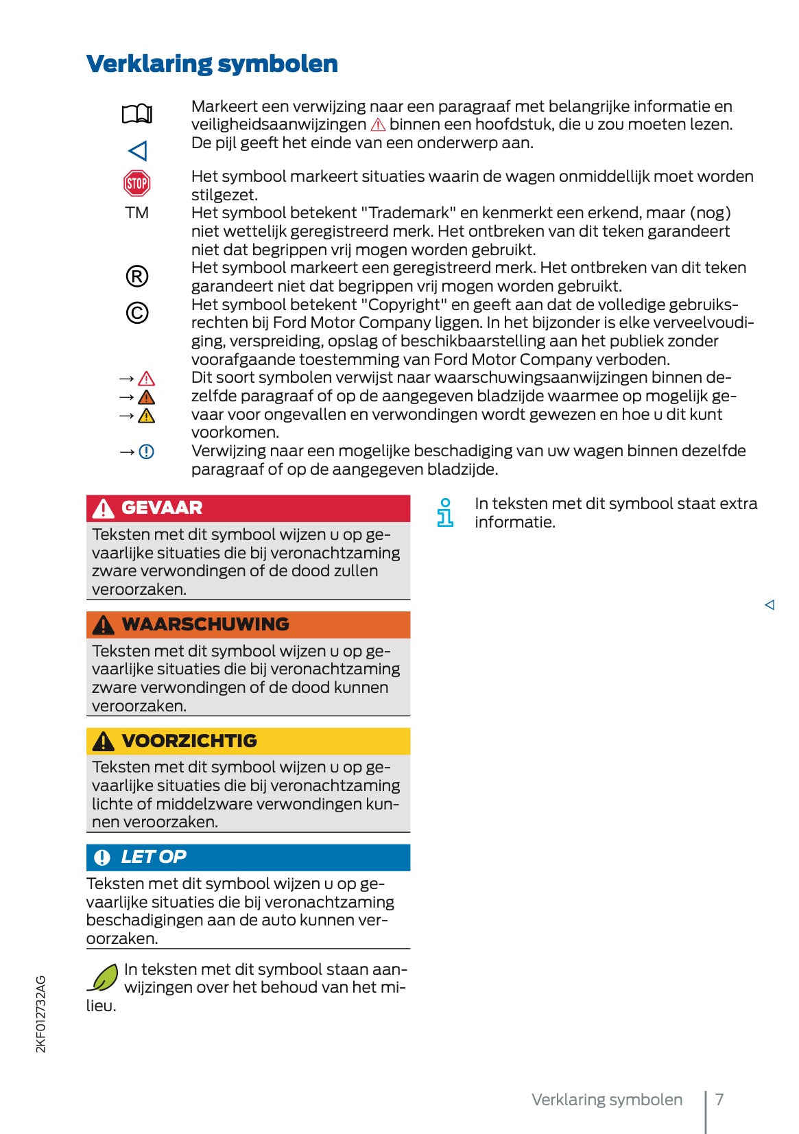 2025 Ford Tourneo Connect/Transit Connect Owner's Manual | Dutch