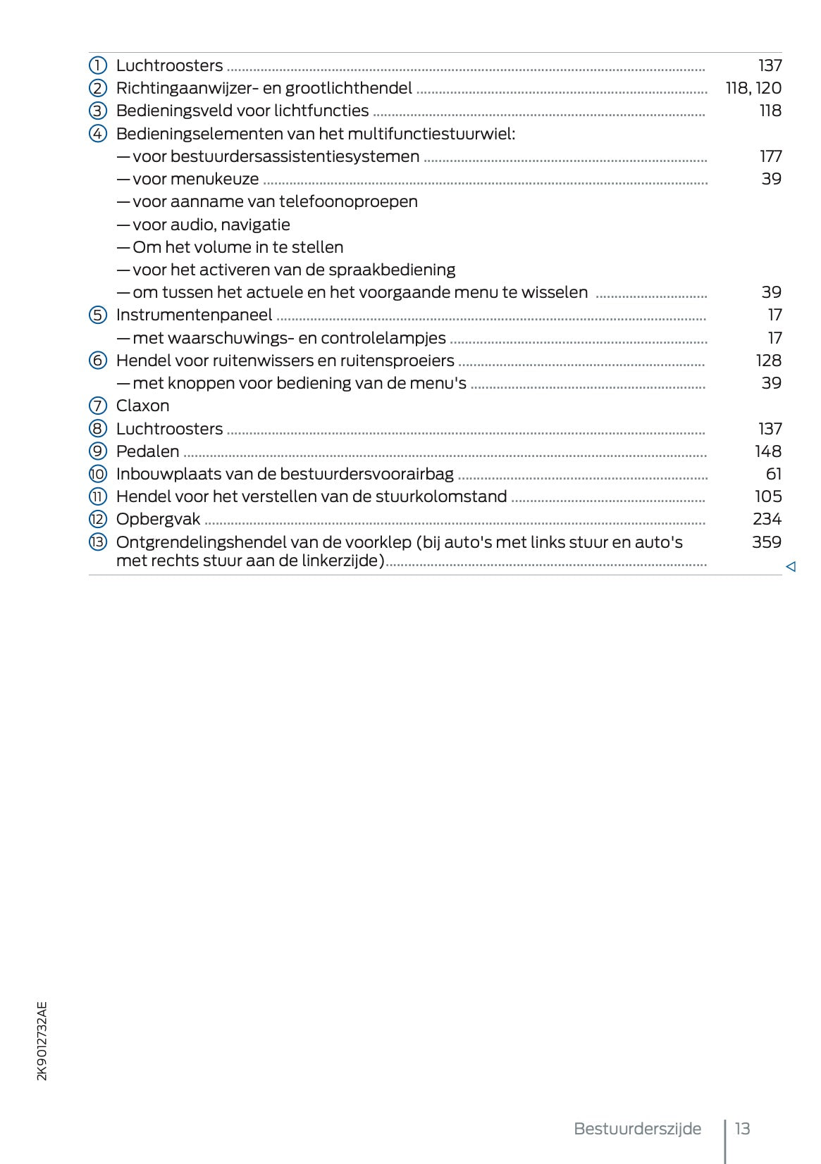 2025 Ford Tourneo Connect/Transit Connect PHEV Owner's Manual | Dutch