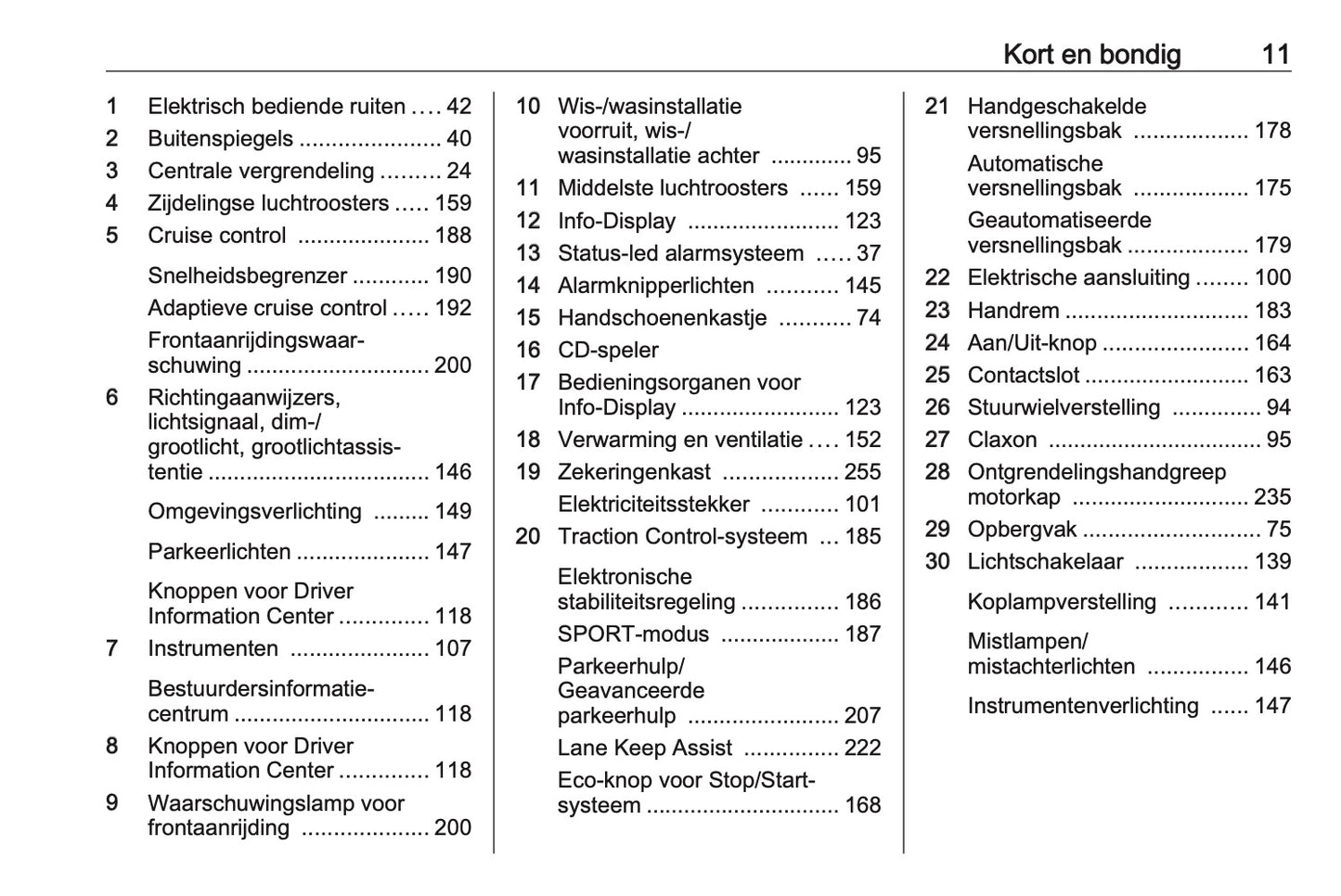2016-2017 Opel Astra Owner's Manual | Dutch