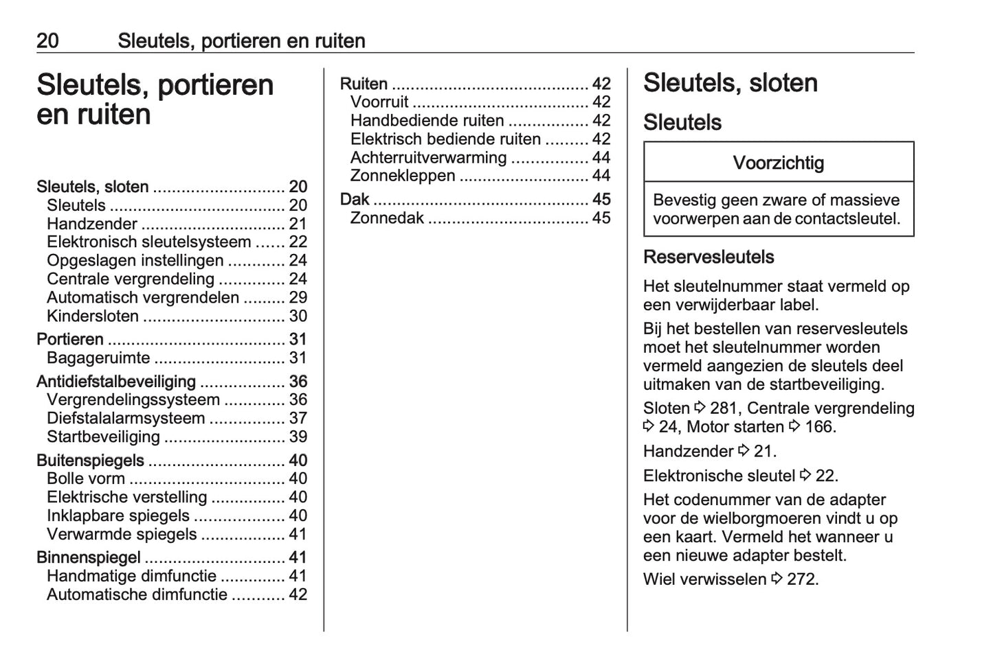 2016-2017 Opel Astra Owner's Manual | Dutch