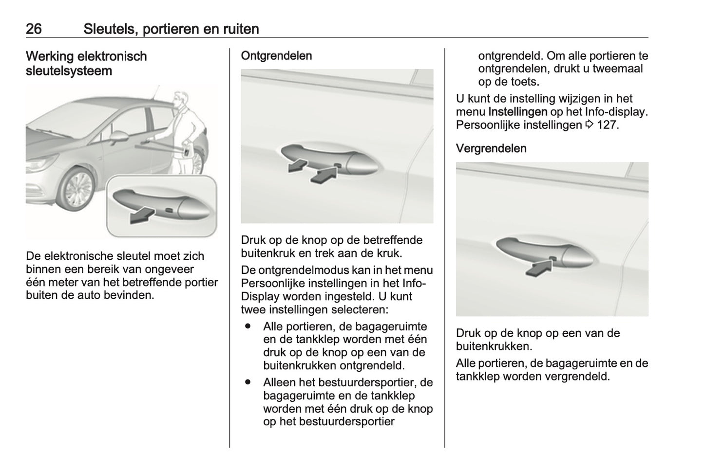2016-2017 Opel Astra Owner's Manual | Dutch