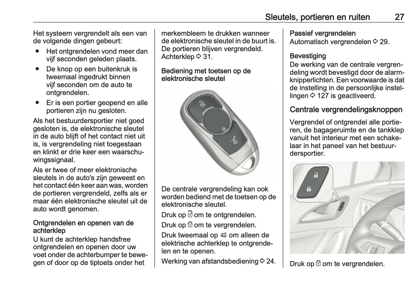 2016-2017 Opel Astra Owner's Manual | Dutch
