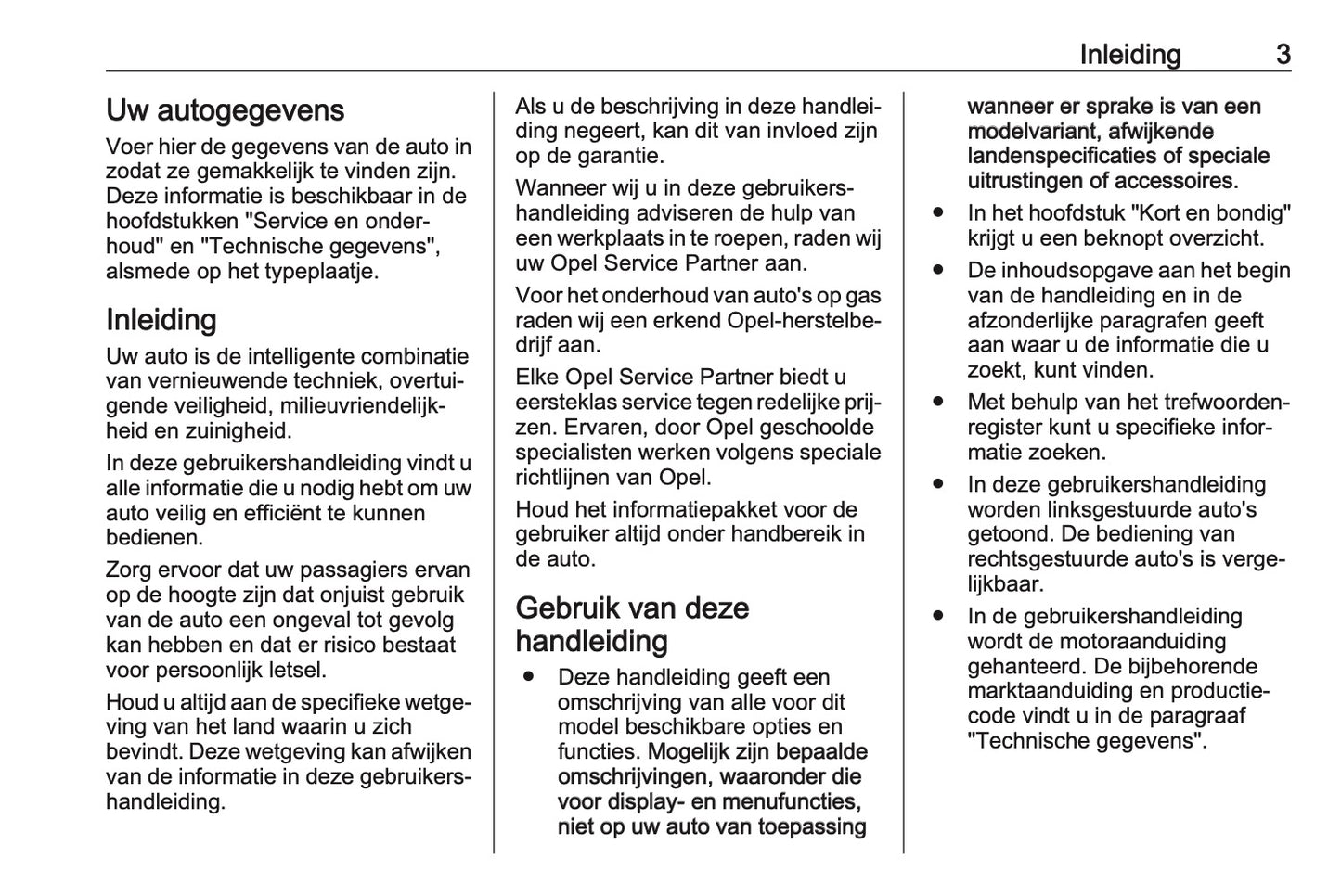 2016-2017 Opel Astra Owner's Manual | Dutch