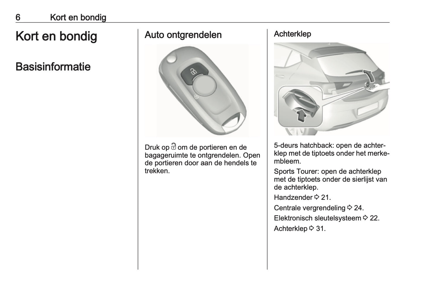 2016-2017 Opel Astra Owner's Manual | Dutch