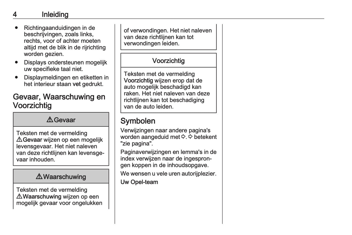 2021 Opel Combo Owner's Manual | Dutch